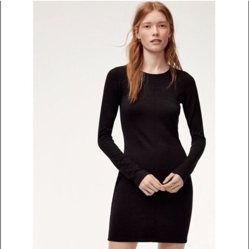 Aritzia Wilfred Free Black Simple Dress Xs